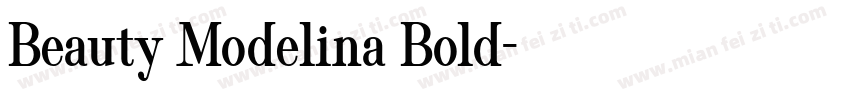 Beauty Modelina Bold字体转换